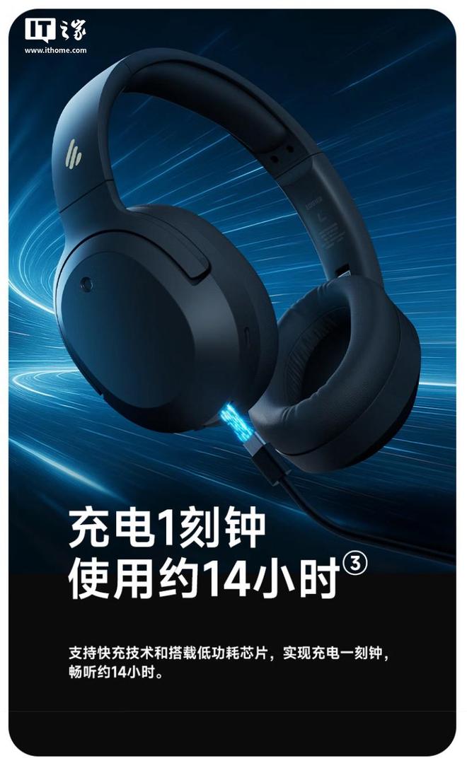 B 三金标版”头戴式蓝牙耳机369 元爱游戏app登录漫步者推出“W820N(图2)